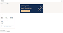 Desktop Screenshot of m.agorainvest.com.br